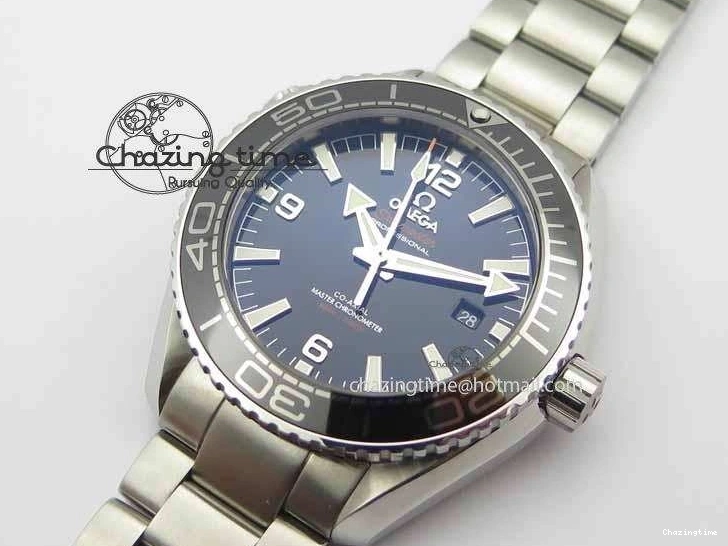 0308 Planet Ocean 2016 43.5mm SS OM 1:1 Best Edition Black Dial On SS Bracelet A Cozy 8162